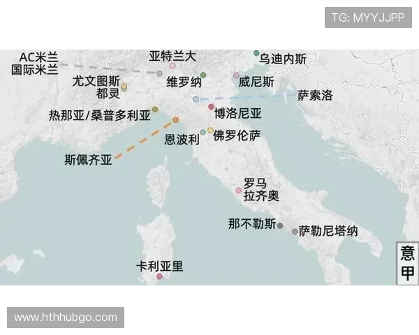 意甲球队与其所在城市关系解析